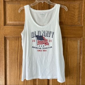 $1 Old Navy Casual 2020 Patriotic Slim Fit Tank Top Medium (BUNDLE ONLY)